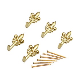 BL GANCIO P/QUADRO GIGLIO 32 MM ORO L N. 0 5 PZ