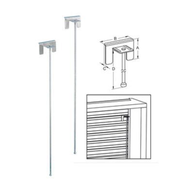 SICURA P/TAPPARELLA PLASTICA ASTA 39X480 MM