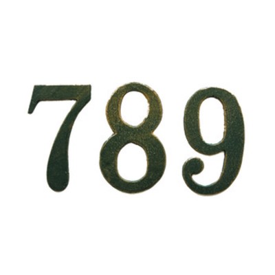 NUMERO CIVICO IN GHISA VERDE ANT.N.3 CM.13
