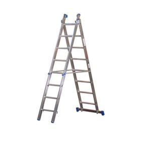 SCALA ALL. AZZURRA 13+13 GRADINI H 390-670 CM