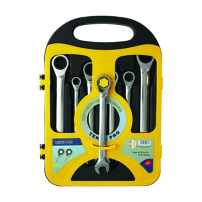 SERIE 7 CHIAVI A CRICCHETTO 8/19 MM CROMO VAN