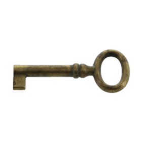 BL CHIAVE PER MOBILI 33718 24X56 MM OTTONE ANTICAT