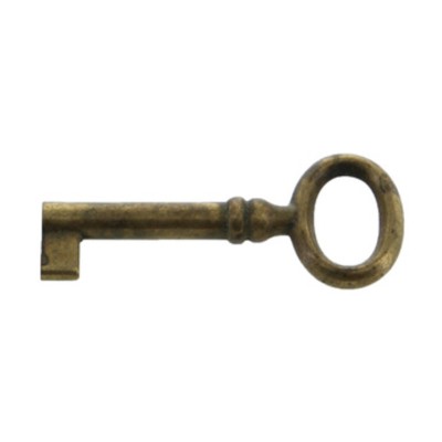 BL CHIAVE PER MOBILI 33718 24X56 MM OTTONE ANTICAT