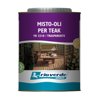 RIOVERDE VB 3310 OLIO PER TEAK 0,750 L TRASPARENTE