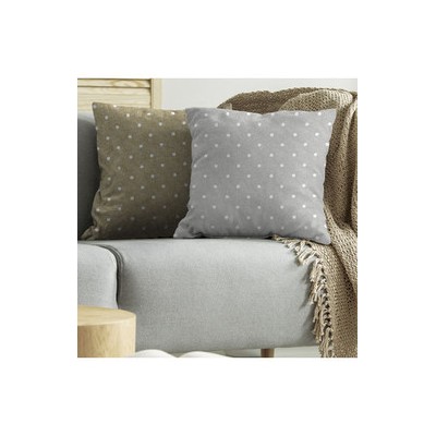 CUSCINO TULIPANO CM.43X43 POIS TORTORA 1808