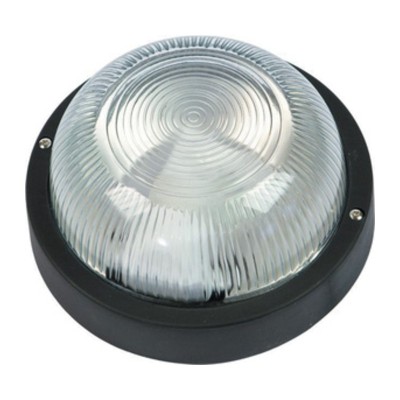 PLAFONIERA TONDA NERA