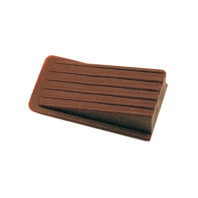 BL FERMAPORTA A CUNEO ADESIVO MARRONE 8 PZ*