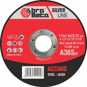 ABRABETA DISCO P/FERRO D 115X1,6 MM