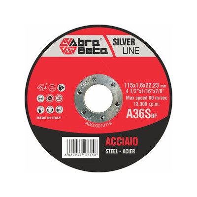 ABRABETA DISCO P/FERRO D 115X1,6 MM