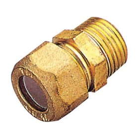 PL RACCORDO OTTONE DIR. BICONO M/GAS 12X1/2 PES