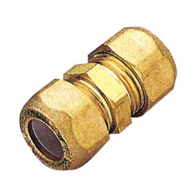 PL RACCORDO OTTONE DIRITTO DOPPIO BICONO 12 PES