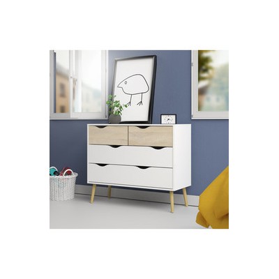 KIT CASSETTIERA 4 CASSETTI OSLO 98X39X81 CM