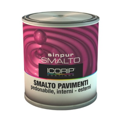 SMALTO SINPUR ROSSO PER PAVIMENTO 0,750 L