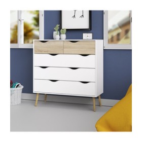 KIT CASSETTIERA 5 CASSETTI OSLO 98X39X100 CM