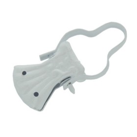 SC PINZA P/TENDE C/ARCO LACCATO BIANCO 10 PZ