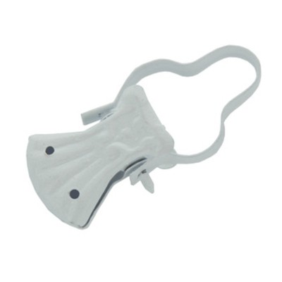 SC PINZA P/TENDE C/ARCO LACCATO BIANCO 10 PZ