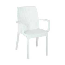 POLTRONA RESINA INDIANA 57X59XH86 CM BIANCO