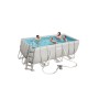 PISCINA C/TELAIO POMPA E SCALA 412X201XH122 CM 56456