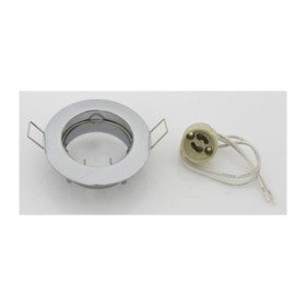 FARETTO INCASSO FISSO P/LED GU10 CROMO