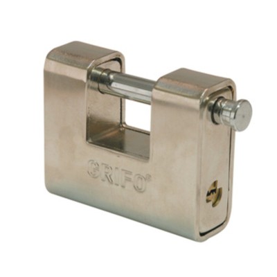 LUCCHETTO ACCIAIO CORAZZATO GRIFO 90 MM DOM