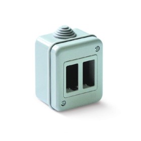 CASSETTA TONDO DA PARETE P/INTERNO 2P IP40