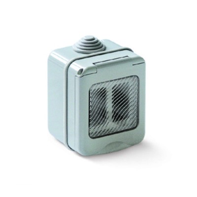 CASSETTA TONDO DA PARETE P/ESTERNO 2P IP55