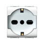 LIFE 4050 WH PRESA SCHUKO BIPASSO BIANCO