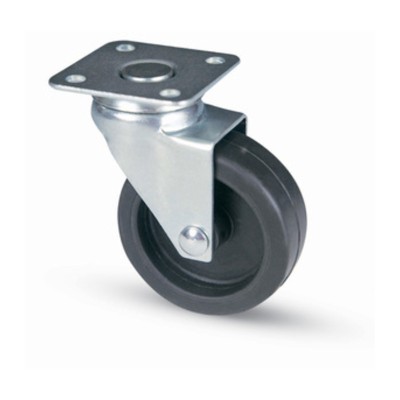 BL RUOTA GOMMA 220 D.50 C/PIASTRA 2 PZ