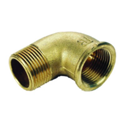 IDRAULICA - GOMITO MF 92 OTTONE GIALLO D 1/2