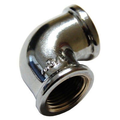 IDRAULICA - GOMITO FF 90 OTTONE CROMATO D 3/4