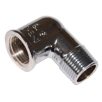 IDRAULICA - GOMITO MF 92 OTTONE CROMATO D 1/2