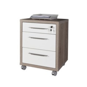 DISEGNO CASSETTIERA 3 CASSETTI 45X48,5X63 I ROVERE BIANCO