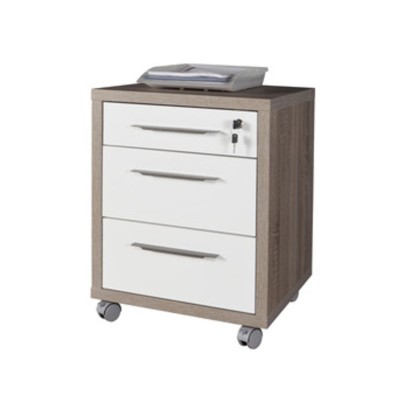 DISEGNO CASSETTIERA 3 CASSETTI 45X48,5X63 I ROVERE BIANCO