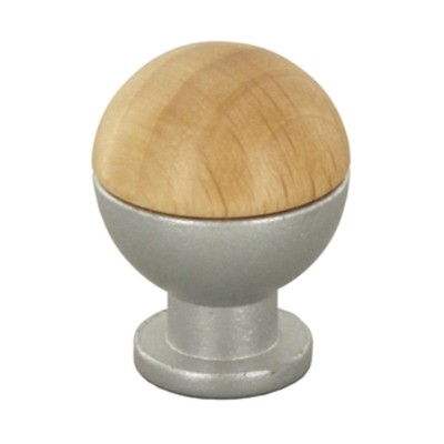 POMOLO SFERICO LEGNO OTT 735B D 18 MM FRASSINO