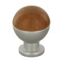 POMOLO SFERICO LEGNO OTT 735B D 18 MM NOCE CH