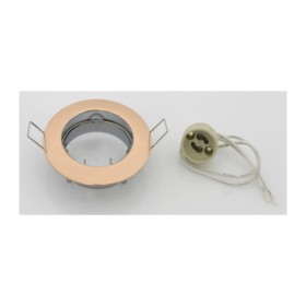 FARETTO INCASSO FISSO P/LED GU10 ORO