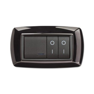 PLACCA LIFE LIVING PLAST NERO 4P