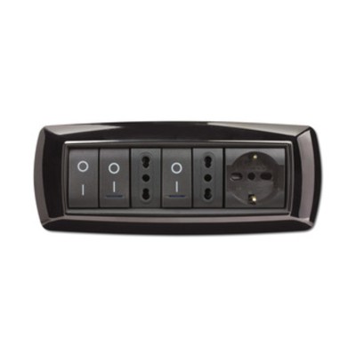 PLACCA LIFE LIVING PLAST NERO 7P