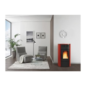 TERMOSTUFA PELLET VENT 18.1KW RAFFAELLA IDRO H15 BORDEAUX