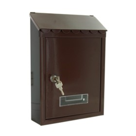 CASSETTA POSTALE GARDEN ACCIAIO MARRONE TX0080