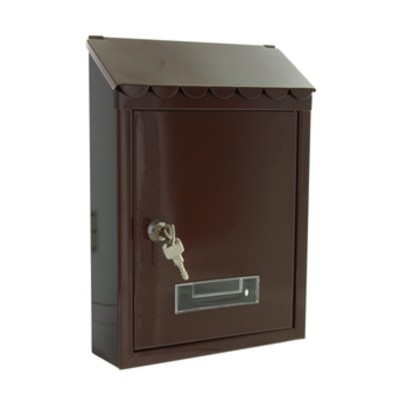CASSETTA POSTALE GARDEN ACCIAIO MARRONE TX0080