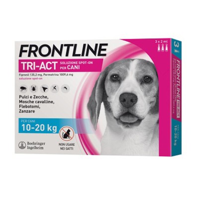 FRONTLINE TRI-ACT 10-20 KG 3 PIPETTE