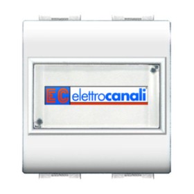 LIFE 4025 WH PULSANTE C/PORTANOME BIANCO