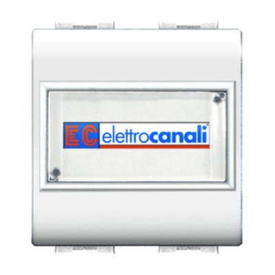 LIFE 4025 WH PULSANTE C/PORTANOME BIANCO