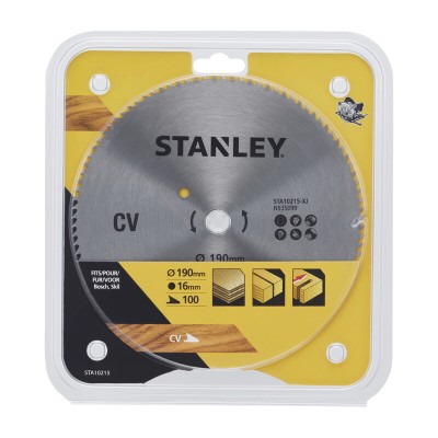 PIRANHA STANLEY STA10215 (X10215) LAMA CIRCOLARE CROM. MM.190