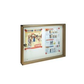 BACHECA FONDO MAGNETICO ALUBOX BC2 55X5X40 BR