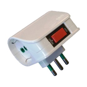 FME 87.310 ADATTATORE 10A 2P BIP SCH C/INTER SICUR