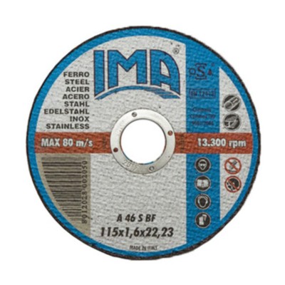 IMA DISCO P/FERRO PIANO D 115X1,6 MM CONF 5 PZ