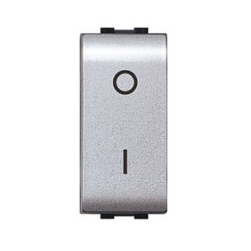 LIFE 4009 TEC INTERRUTTORE BIPOLARE ARGENTO SATIN