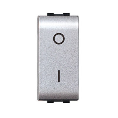 LIFE 4009 TEC INTERRUTTORE BIPOLARE ARGENTO SATIN